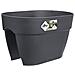 Vaso Da Fiori - Vibia Campana Flower Bridge 40 - Antracite - Balcone Esterno - L 26 X P 39 X H 22 Cm - Foto miniatura 2