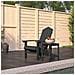 Sedia Da Giardino Con Tavolo Adirondack In Hdpe Nero - Foto miniatura 1