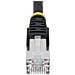 Cavo Ethernet CAT 6a - 7,5m - Nero - Cavo di rete LAN Low Smoke Zero Halogen (LSZH) - 10GbE 500MHz 100W PoE++ - Filo /Cavo patch schermato S /FTP con spinotto RJ45 antigroviglio e rilievi di trazione - Foto miniatura 4