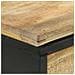 Tavolo Consolle 110x30x75 Cm In Legno Massello Grezzo Di Mango - Foto miniatura 4