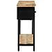 Tavolo Consolle 110x30x75 Cm In Legno Massello Grezzo Di Mango - Foto miniatura 10
