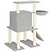 Albero Per Gatti Con Tiragraffi In Sisal Grigio Chiaro 96,5 Cm - Foto miniatura 4