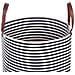Cesta Cotone Bianco E Nero 42 Cm Ichka - Foto miniatura 2