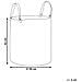Cesta Cotone Bianco E Nero 42 Cm Ichka - Foto miniatura 4