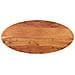 Piano Tavolo 140x60x2,5 Cm Ovale In Legno Massello Di Acacia - Foto miniatura 1