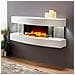 Camino Elettrico Montreal a Parete Stufa 2000 W a Corrente Caminetto Led a Muro - Foto miniatura 1