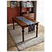 Elegante Runner Da Tavolo Floreale Blu Con Nappe  Xl - Foto miniatura 5