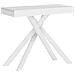 Consolle allungabile 90x40/196 cm Krack Small Evolution bianco frassino telaio bianco - Foto miniatura 1