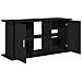 Supporto Acquario 121x41x58 cm Legno Multistrato Rovere Nero - Foto miniatura 7