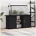 Supporto Acquario 121x41x58 cm Legno Multistrato Rovere Nero - Foto miniatura 1