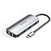 TOHHB replicatore di porte e docking station per laptop Cablato USB 3.2 Gen 1 (3.1 Gen 1) Type-C Argento - Foto miniatura 1