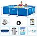 Piscina Fuori Terra - Rettangolo - 220x150x60 Cm - Blu - Include Accessori Coordinati A27 - Foto miniatura 1