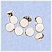 Eleganti Bottoni Per Camicie E Vestiti - Set Da 10 White  13 - Foto miniatura 3