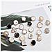 Eleganti Bottoni Per Camicie E Vestiti - Set Da 10 White  13 - Foto miniatura 4