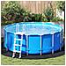 Copertura rotonda piscina Nera Polietilene Ø 244 cm Impermeabile - Foto miniatura 2