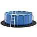 Copertura rotonda piscina Nera Polietilene Ø 244 cm Impermeabile - Foto miniatura 3