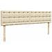 Struttura Letto Pouf con Materasso Crema 160x200 cm in Tessuto - Foto miniatura 9