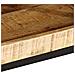 Tavolino 55x55x45 cm in legno massello di mango grezzo - Foto miniatura 6