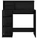 Scrivania con Spazio di Archiviazione Rovere Nero 90x48x101.5 cm Legno ingegnerizzato - Foto miniatura 4