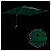 Ombrello da giardino Verde 248.5 x 247.5 x 160 cm Tessuto - Foto miniatura 9