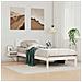 Rete letto con comodini Bianco Legno di pino massello - Foto miniatura 2