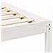 Rete letto con comodini Bianco Legno di pino massello - Foto miniatura 9