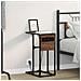 Comodino Rovere marrone 41.5 x 26 x 60.5 cm Legno multistrato - Foto miniatura 2