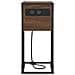 Comodino Rovere marrone 41.5 x 26 x 60.5 cm Legno multistrato - Foto miniatura 6