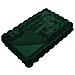 Coperta in Pelliccia di Coniglio Finta 4 pcs Verde Scuro - Foto miniatura 5