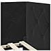Cornice del letto ad angolo Nero 100 x 200 cm Velluto - Foto miniatura 8