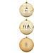 Set di Palle di Natale 3 pcs Oro Plastica - Foto miniatura 1