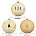 Set di Palle di Natale 3 pcs Oro Plastica - Foto miniatura 5