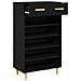 Mobile per scarpe con cassetto Rovere Nero 60 x 35 x 105 cm - Foto miniatura 6