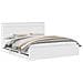 Struttura del letto Bianco 200 x 200 cm Legno Ingegnerizzato - Foto miniatura 1
