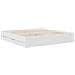 Struttura del letto Bianco 200 x 200 cm Legno Ingegnerizzato - Foto miniatura 6