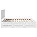 Struttura del letto Bianco 200 x 200 cm Legno Ingegnerizzato - Foto miniatura 9