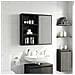 Armadio da bagno a muro Rovere Nero 40 x 14 x 70 cm - Foto miniatura 2