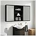 Armadio da bagno a muro Rovere Nero 40 x 14 x 70 cm - Foto miniatura 5