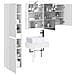 Set di mobili per il bagno 5 pcs Bianco - Foto miniatura 2