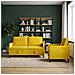 Set di Divani con Storage 2 pz Giallo Poliestere - Foto miniatura 9