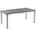 Set Di Tavolo E 6 Sedie Da Giardino In Acciaio, Granito E Fibra Tessile Beige - Piano Singolo - Nero Fiammato - 180cm - Grosseto - Foto miniatura 28