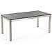 Set Di Tavolo E 6 Sedie Da Giardino In Acciaio, Granito E Fibra Tessile Beige - Piano Singolo - Nero Fiammato - 180cm - Grosseto - Foto miniatura 12