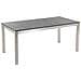 Set Di Tavolo E 6 Sedie Da Giardino In Acciaio, Granito E Fibra Tessile Beige - Piano Singolo - Nero Fiammato - 180cm - Grosseto - Foto miniatura 10
