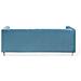 Divano 3 Posti In Tessuto Vellutato Azzurro Arvika - Foto miniatura 22