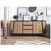 Credenza Buffet In Color Legno E Nero Blackpool - Foto miniatura 2
