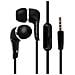 Auricolari Stereo In-ear Telecomando Jack 3.5mm Nero - Foto miniatura 2