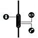Auricolari Stereo In-ear Telecomando Jack 3.5mm Nero - Foto miniatura 4
