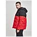 Hooded 2-tone Puffer Jacket Urban Classics - Rosso-nero L - Foto miniatura 1