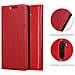 Custodia Compatibile Con Xiaomi Pocophone F1 In Rosso Mela - Coperchio Protettiva Con Chiusura Magnetica, Funzione Stand E Tasca Per Le Carte - Foto miniatura 10