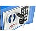 Cassaforte elettronica con chiave d'emergenza 23x17x17 cm - Foto miniatura 3